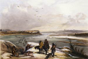Fort Clark sur le Missouri, février 1834, planche 15 du Volume 2 de 